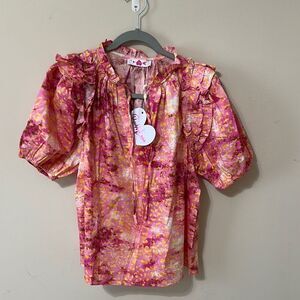 NWT Buddy Love Puff Sleeve Top